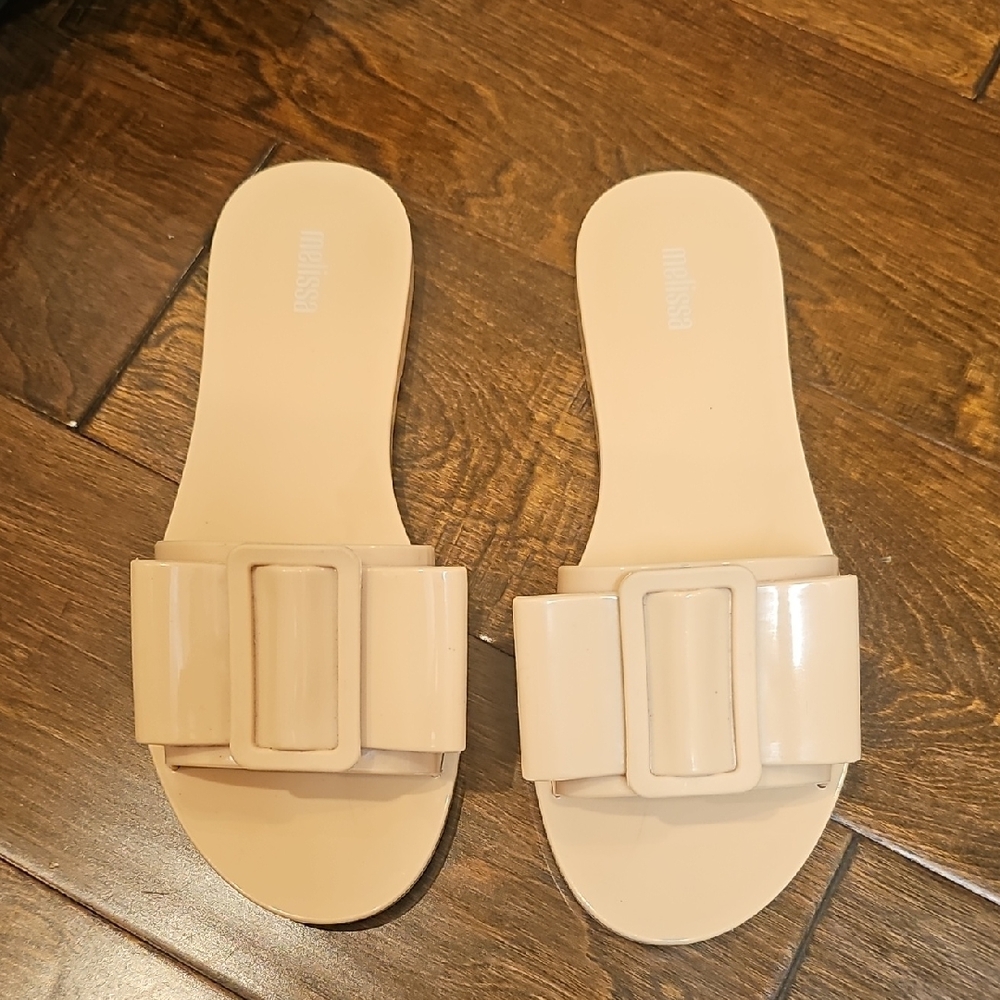 Melissa Women's Tan Slide Sandals